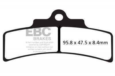 GFA276HH EBC BRAKES Double-H GP RACE тормозные колодки P.V.M. AFTERMARKET CALIPER 6 Piston (New Small Design) 