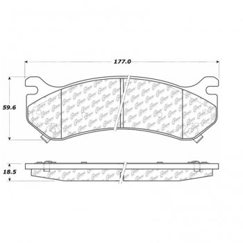 106.07850 Тормозные колодки PosiQuiet Extended Wear CADILLAC, CHEVROLET ; CADILLAC/ESCALADE; CHEVROLET/ASTRO; CHEVROLET/AVALANCHE1500