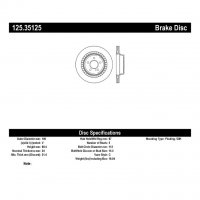 125.35125 Тормозные диски Premium MERCEDES-BENZ зад