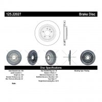 125.22027 Тормозные диски Premium LAND ROVER зад