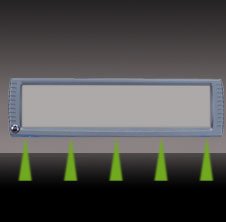 зеркалоOR 270MM SLVR светодиод GREN Rear View