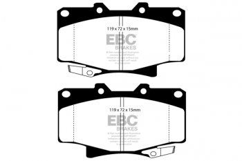 DP992 EBC Brakes Ultimax2 Тормозные колодки перед  TOYOTA 4RUNNER, HiLux, Landcruiser выпуска 1990-1999 года