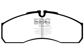 DP850 EBC Brakes Ultimax2 Тормозные колодки перед  IVECO Daily; MERCEDES-BENZ Sprinter; RENAULT Mascott выпуска 1999-2010 года