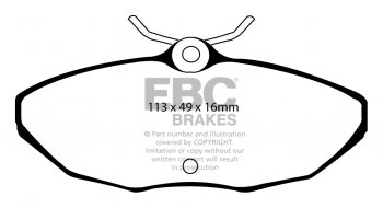 DP21221/2 EBC Brakes Greenstuff тормозные колодки зад JAGUAR S-Type, XJ6, XJ8 выпуска 2002-2006 года