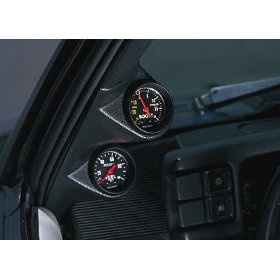 2-1/16" DL PILLAR, ACURA INTEGRA 2 DR. 94-01 AUTO METER #22110 Dual Pillar (Black)