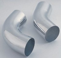 2892 Vibrant Performance 89мм O.D. Универсальный алюминиевый патрубок (1200мм длина прямой) - ХРОМrn