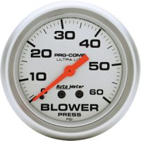 2-5/8" BLOWER PRESS, 0- 60 PSI, MECH, ULTRA-LITE AUTO METER #4402