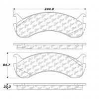 106.07860 Тормозные колодки PosiQuiet Extended Wear FORD, FREIGHTLINER зад., перед