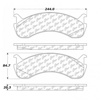 106.07860 Тормозные колодки PosiQuiet Extended Wear FORD, FREIGHTLINER зад., перед 