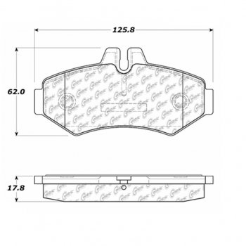 106.09280 Тормозные колодки PosiQuiet Extended Wear DODGE, FREIGHTLINER, MERCEDES-BENZ зад. 