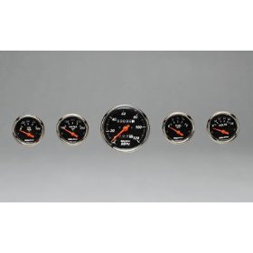 DESIGNER BLACK 5 PC. KIT BOX W/ELEC сподометр AUTO METER #1402 Dual Pod (Carbon Fiber Look)