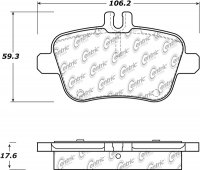 104.16462 Тормозные колодки Posi-Quiet Metallic MERCEDES-BENZ зад.