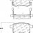 105.14510 Тормозные колодки Posi-Quiet Ceramic HONDA зад.