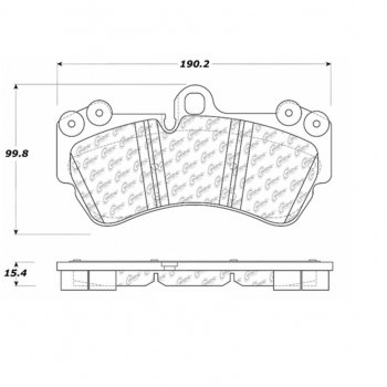 104.10070 Тормозные колодки Posi-Quiet Metallic MERCEDES-BENZ, PORSCHE, VOLKSWAGEN перед 