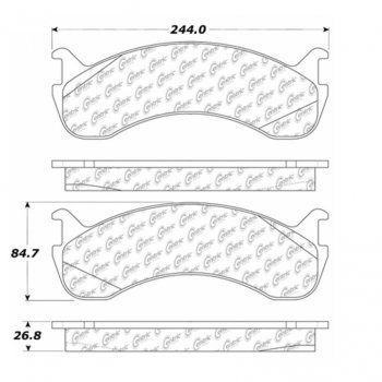106.07861 Тормозные колодки PosiQuiet Extended Wear FORD, FREIGHTLINER зад., перед 