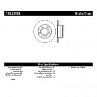125.33038 Тормозные диски Premium SEAT зад
