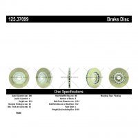 125.37099 Тормозные диски Premium PORSCHE перед правый