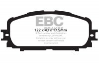 DP1897 EBC Brakes Ultimax2 Тормозные колодки перед  DAIHATSU Charade; TOYOTA Yaris