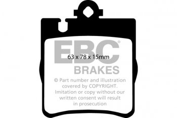 DP1441  EBC Brakes Ultimax2 Тормозные колодки зад. MERCEDES-BENZ C выпуска 2005 — 2011 года