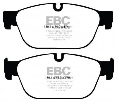 DP32092C EBC Brakes Redstuff Тормозные колодки CITROEN C5; PEUGEOT 407 Coupe, RCZ выпуска 2009-2018 года