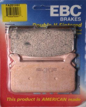 FA201HH EBC BRAKES Double-H™ тормозные колодки  HARLEY DAVIDSON 1986-1999 года выпуска