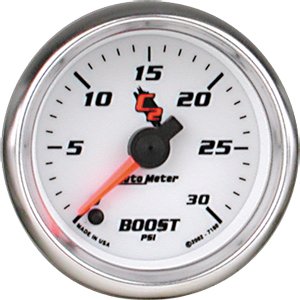 2" BOOST (давление наддува), 0-30 PSI, FSE, C2 AUTO METER #7160 Boost