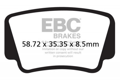 MXS463 EBC BRAKES Organic тормозные колодки  KTM 450, 505, XC 2008-2012 года выпуска