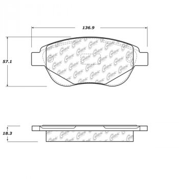 102.15410 Тормозные колодки C-TEK Metallic PEUGEOT перед 