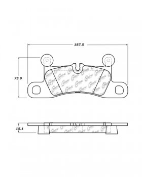 104.16550 Тормозные колодки Posi-Quiet Metallic PORSCHE зад. 