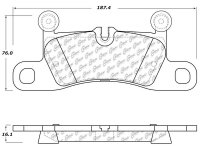 105.14530 Тормозные колодки Posi-Quiet Ceramic PORSCHE, VOLKSWAGEN зад.