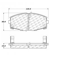 105.04350 Тормозные колодки Posi-Quiet Ceramic TOYOTA