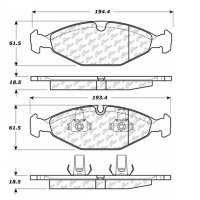 106.06400 Тормозные колодки PosiQuiet Extended Wear JAGUAR