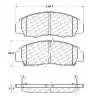 106.07870 Тормозные колодки PosiQuiet Extended Wear ACURA