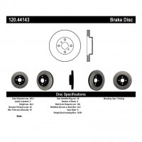 120.44143 Тормозные диски Premium SCION, TOYOTA перед