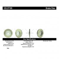 125.37100 Тормозные диски Premium PORSCHE перед левый