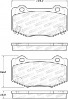 308.17180  StopTech Street Тормозные колодки Cadillac, Chevrolet