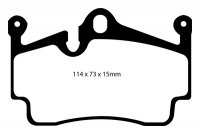 DP41920R EBC Brakes Yellowstuff Тормозные колодки зад PORSCHE Boxster, Spyder, Cayman, Cayman