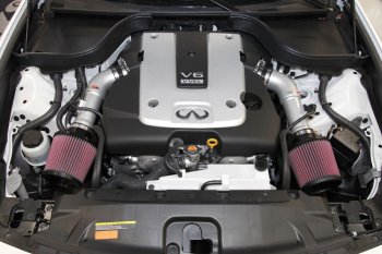 69-7078TS K&amp;N Холодный впуск NISSAN 370, INFINITI G37 +14.2 HP @ 5600 RPM