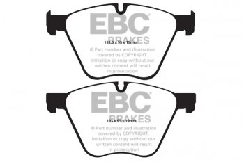 DP62007 EBC Brakes Greenstuff Тормозные колодки BMW X5 (E70), X6 для машин выпуска 2008-2014 года