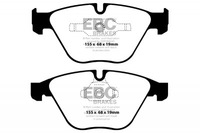 DP92006 EBC Brakes Orangestuff колодки тормозные перед BMW 3xx, X1, Z4; BMW (ALPINA) B3 Ширина 155мм, Высота 68мм, Толщина 20мм