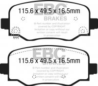 DP22237 EBC Brakes Greenstuff тормозные колодки зад FIAT 500X; JEEP Compass, Renegade