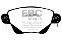 DP1350 EBC Brakes Ultimax2 тормозные колодки FORD Mondeo