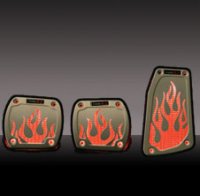 PEDAL KT 3PC светодиод RED FLME