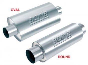 40741 Выпускная система BORLA Настроенный выпуск XR1 ROUND 4IN 4OUT 16X6-1/4 Выпускная система BORLA Настроенный выпуск XR1 ROUND 4IN 4OUT 16X6-1/4