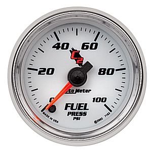 2" датчик давления топлива, 0-100 PSI FSE, C2 AUTO METER #7163 Fuel Pressure