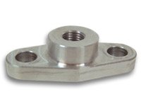 2899 Flange: Various Makes and Models; Turbo Flange; Oil Feed Flange for use with T3, T3/T4 and T04 Turbochargers; billet aluminum 