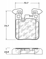 104.16560 Тормозные колодки Posi-Quiet Metallic BMW зад.