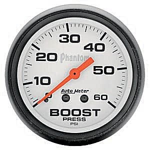 2" BOOST (давление наддува), 0-60 PSI, MECH PHANTOM AUTO METER #5705 Boost