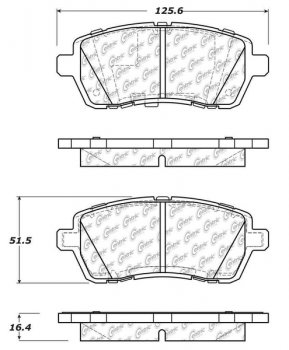 105.14540 Тормозные колодки Posi-Quiet Ceramic FORD, SUZUKI перед 