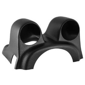 2-1/16" 2-STEER CLMN POD MITSUBISHI EVO 8, '03-04 AUTO METER #20024 Dual Steering Column Pod (Black)